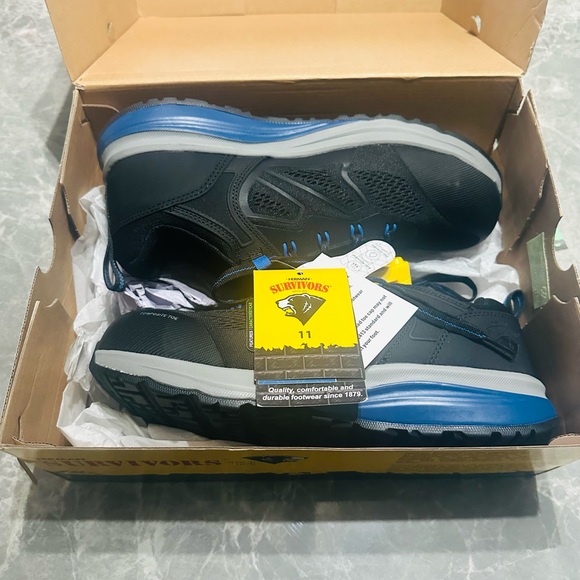 Herman Survivors Cassle Womens Black Composite Toe Work Safety Shoes SZ 11 - Picture 5 of 7